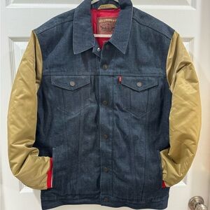 Levis x San Francisco 49ers Satin Denim Jacket NFL Mens Size Extra Large